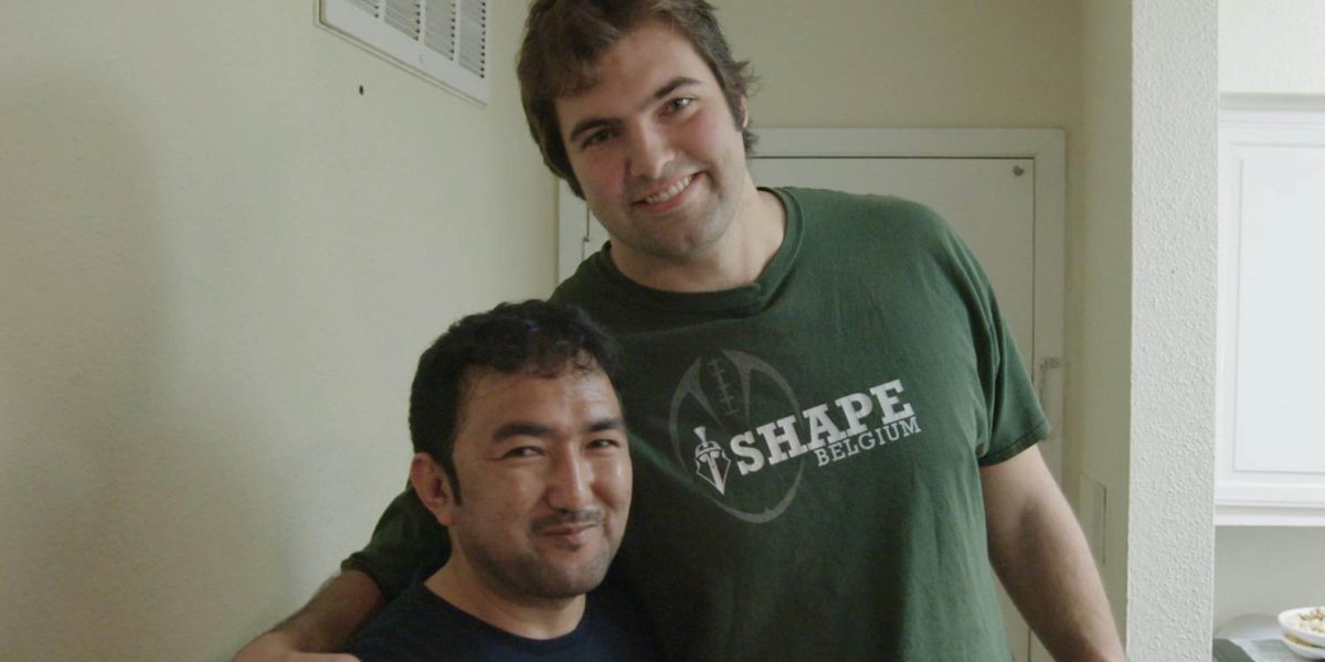 Former Army Ranger Alejandro Villanueva of the Pittsburgh Steelers, and Mohammad Arif Azimi, who served as his interpreter in Afghanistan