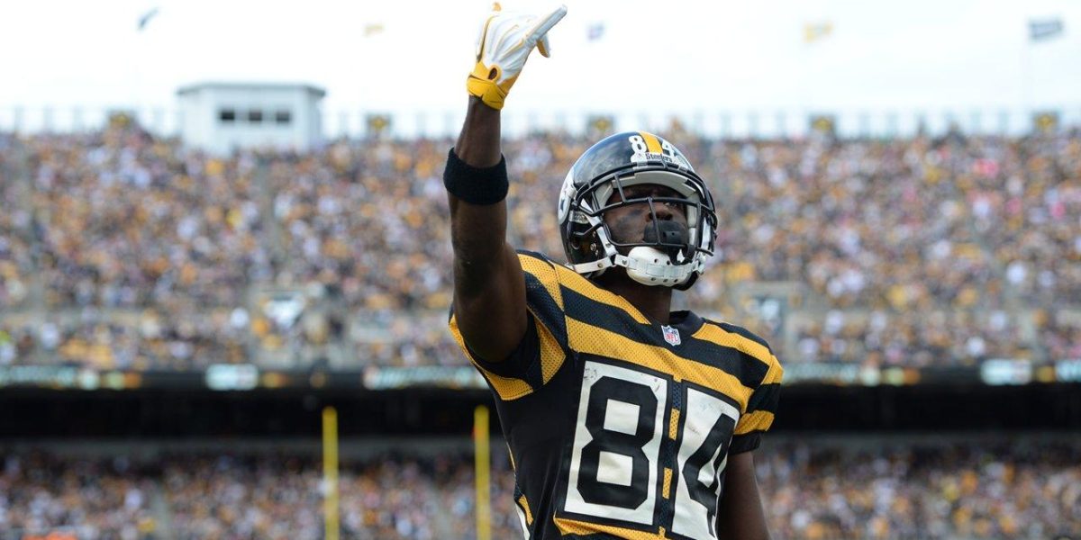 Antonio Brown celebrates another Steelers touchdown