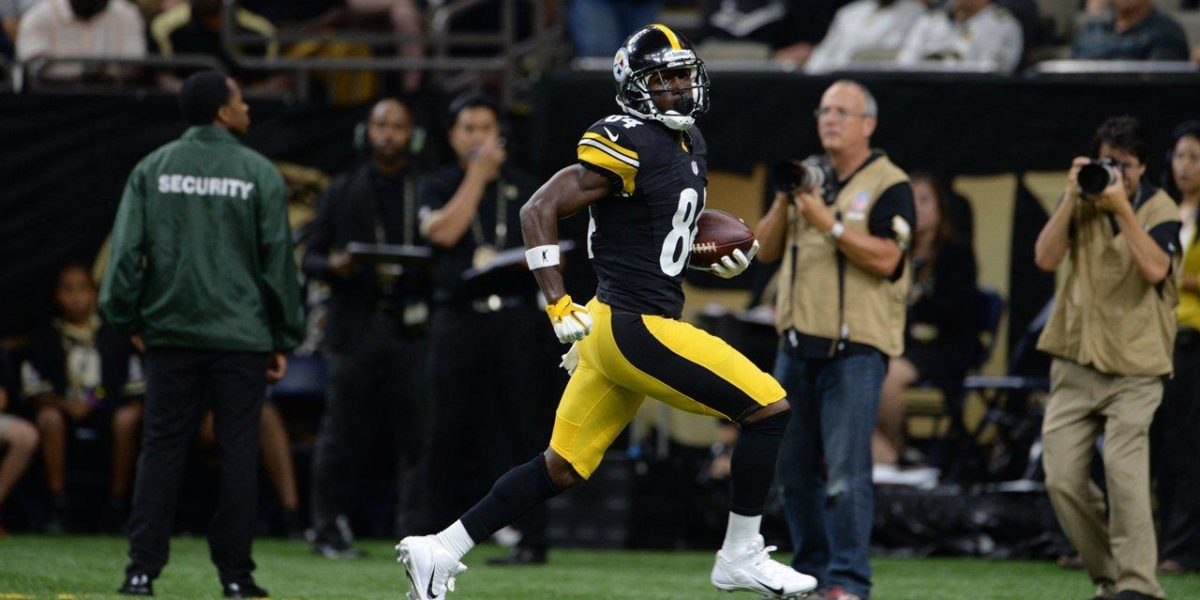 Antonio Brown goes deep against the Saints