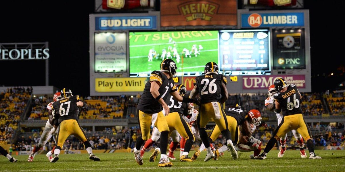 Pittsburgh Steelers offense against the Kansas City Chiefs