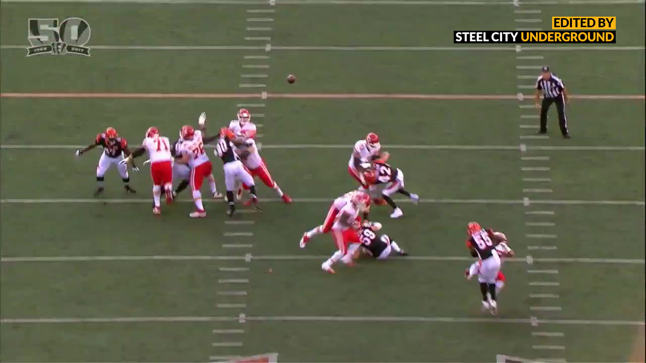 Bengals LB Vontaze Burfict dirty hit