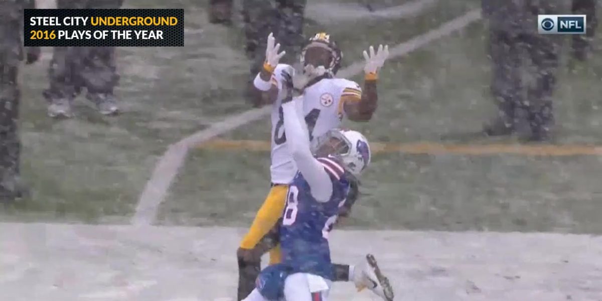 Steelers wide receiver Antonio Brown makes a big catch