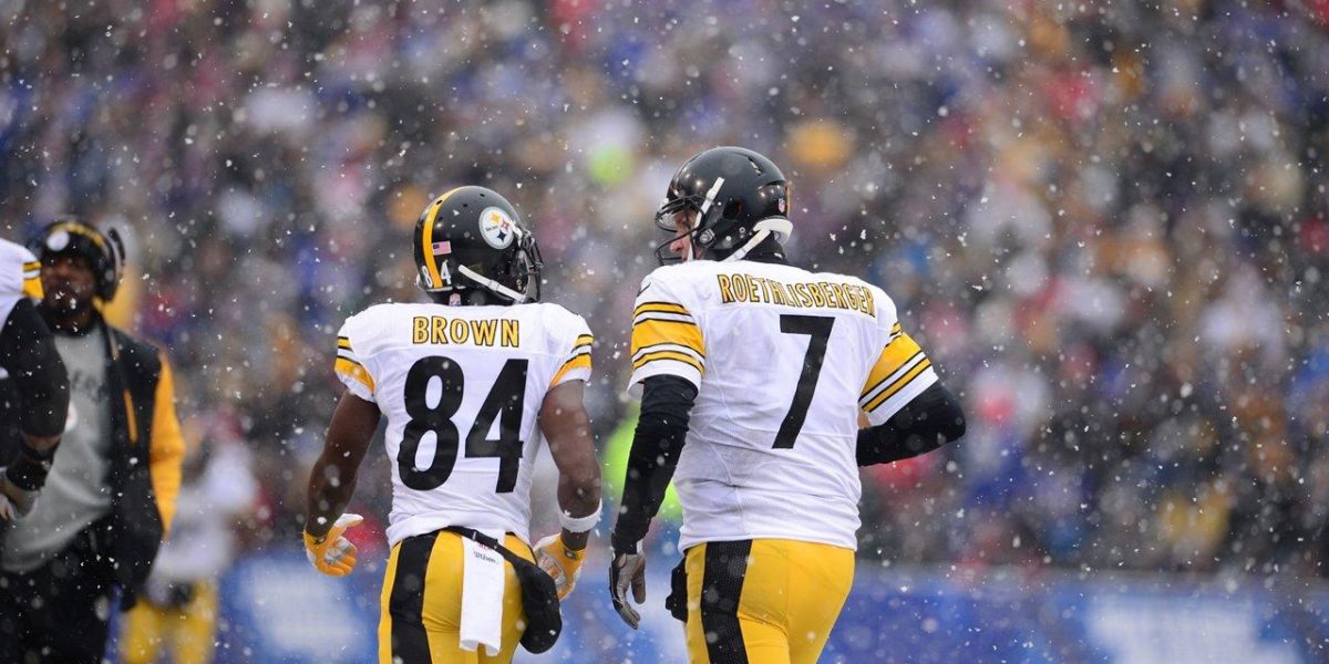 Pittsburgh Steelers Antonio Brown and Ben Roethlisberger