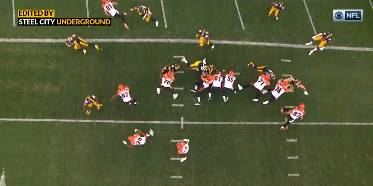 Pittsburgh Steelers goal line formation