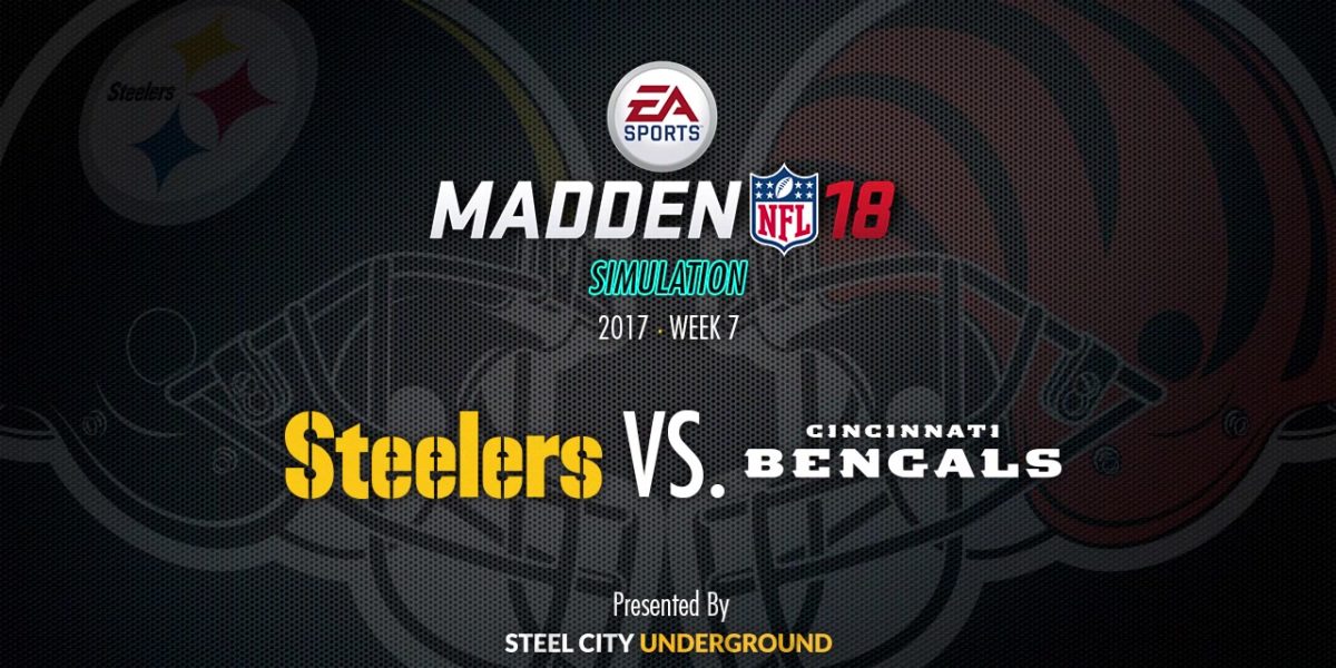 Steelers Bengals Madden 18 Simulation