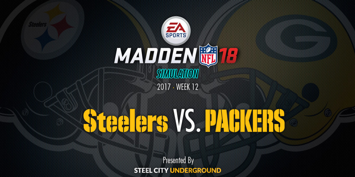 Steelers vs Packers Madden Sim