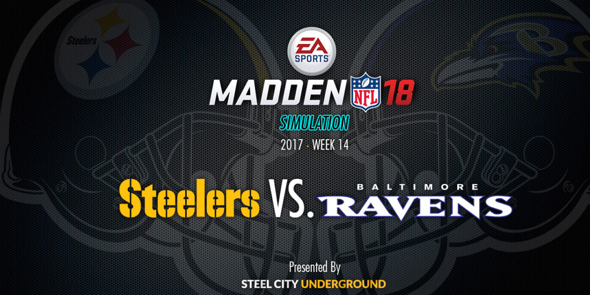 Steelers vs Ravens Madden Sim