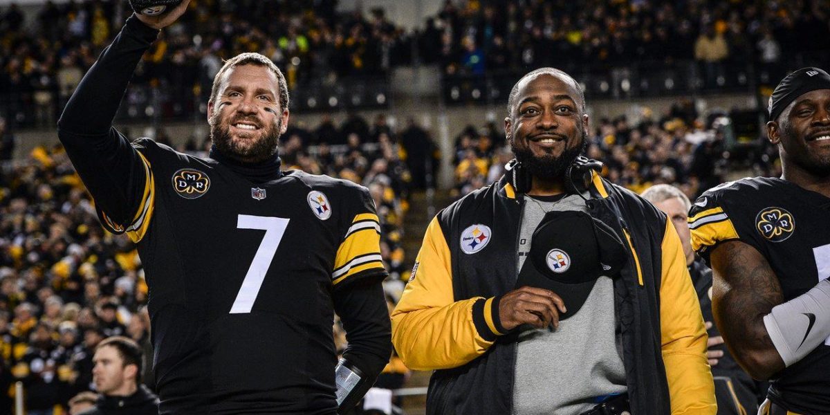 Pittsburgh Steelers QB Ben Roethlisberger with Coach Tomlin