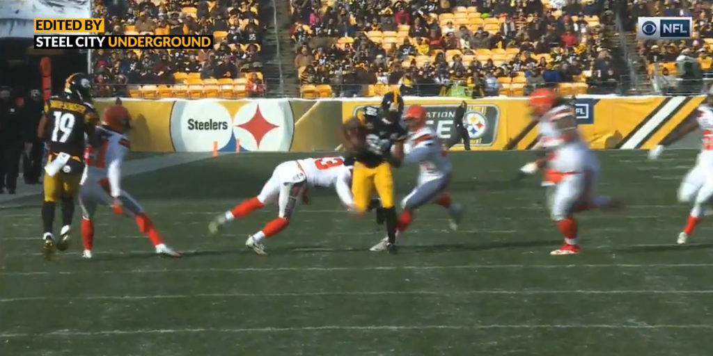 Watch: Darrius Heyward-Bey breaks Browns tackles; scores - Steel City