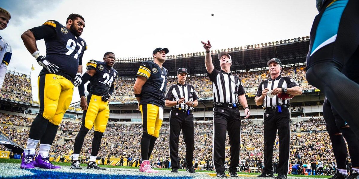Pittsburgh Steelers coin toss against Jacksonville