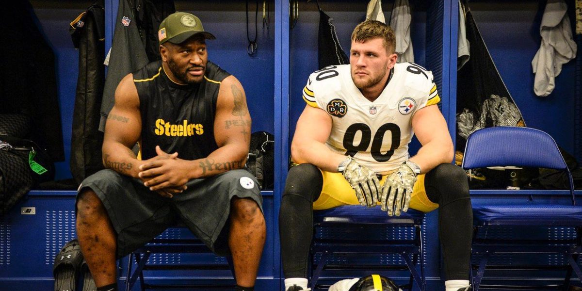 Pittsburgh Steelers LB James Harrison and T.J. Watt