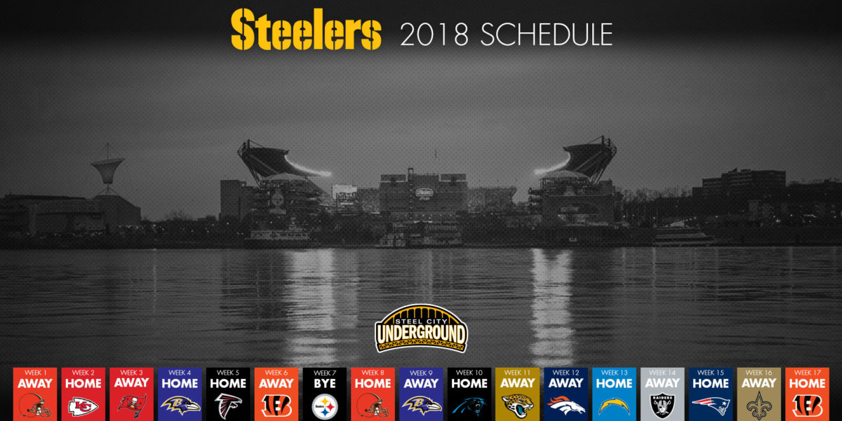 2018 Pittsburgh Steelers Schedule