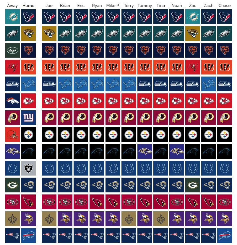 week 18 pick em