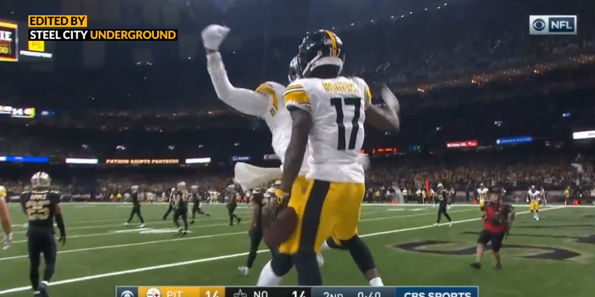 Watch: Eli Rogers knots the score before halftime