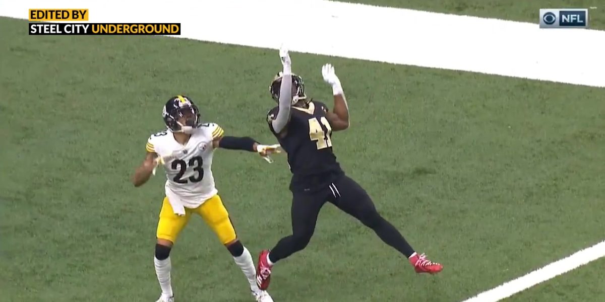 Turning Points: Haden's phantom pass interference costs Steelers against  the Saints - Steel City Underground