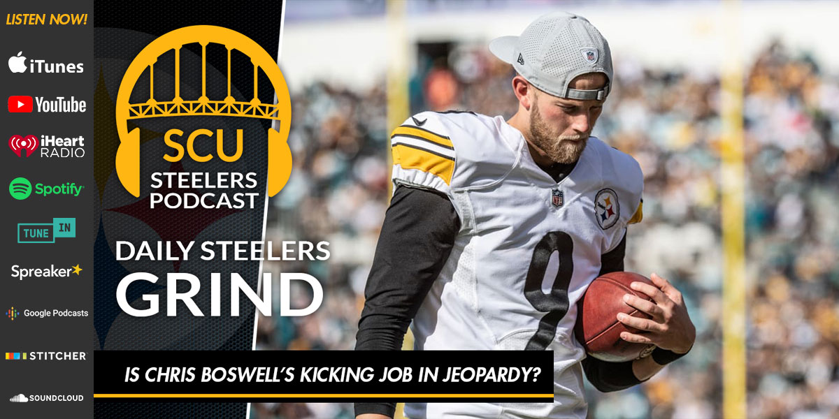 Is Chris Boswell's kicking job in jeopardy?