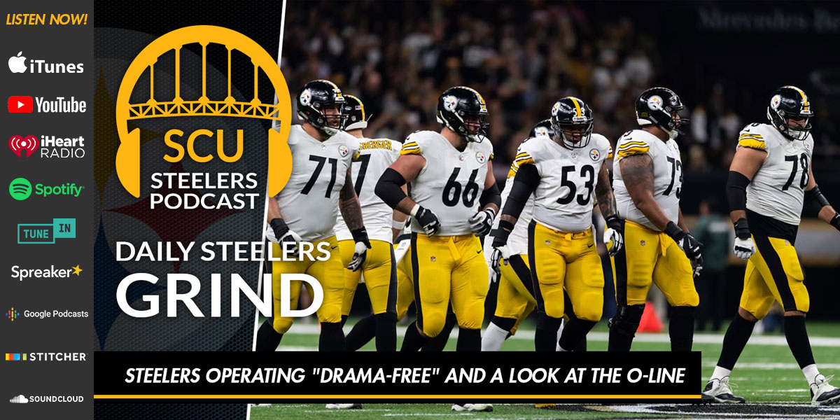 Steelers operating "drama-free" and a look at the O-Line