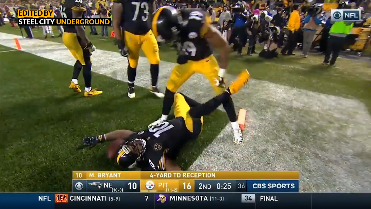 JuJu recreates the "crime scene" from his Burfict hit