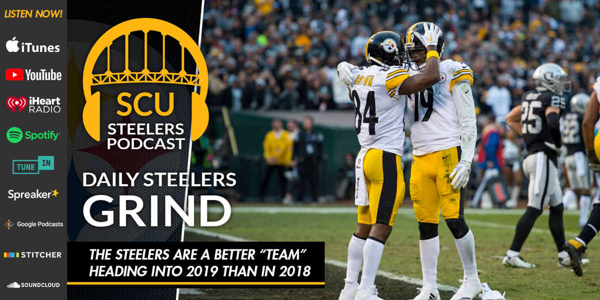 The Steelers are a better team heading into 2019 than in 2018