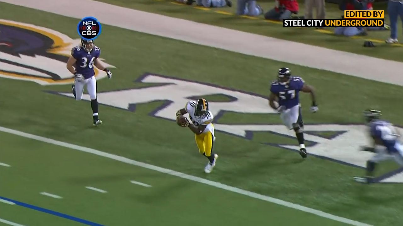 Santonio Holmes game-winning touchdown against Ravens