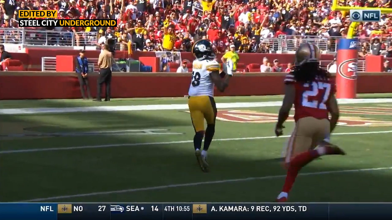 Diontae Johnson's first career NFL touchdown