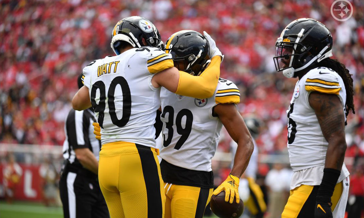 Pittsburgh Steelers LB TJ Watt and S Minkah Fitzpatrick