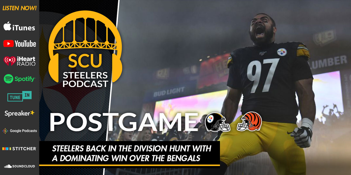 Steelers back in the division hunt with a dominating win over the Bengals