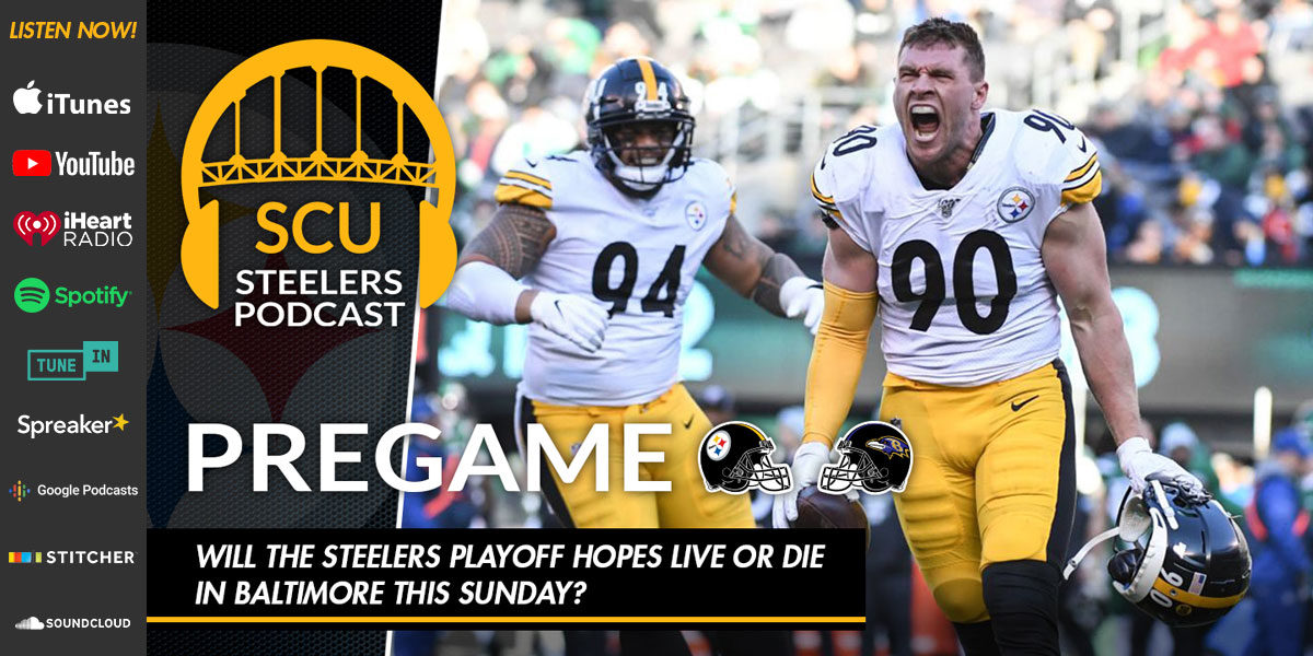 Will the Steelers playoff hopes live or die in Baltimore this Sunday?