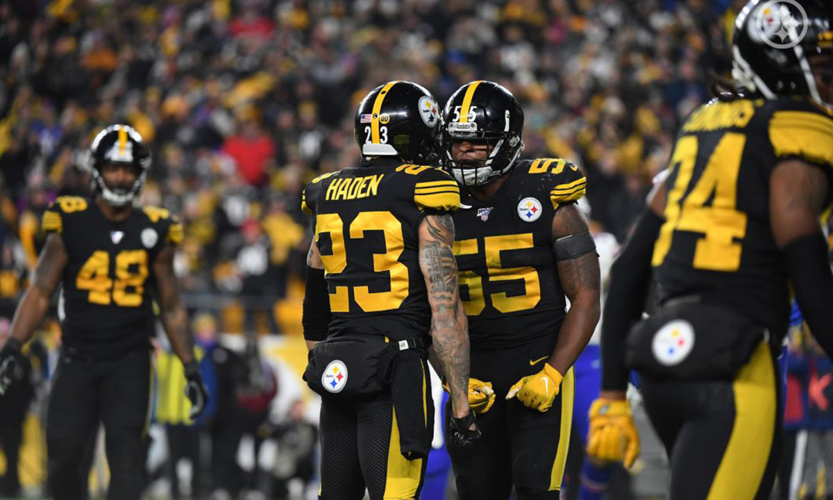 Pittsburgh Steelers LB Devin Bush and CB Joe Haden