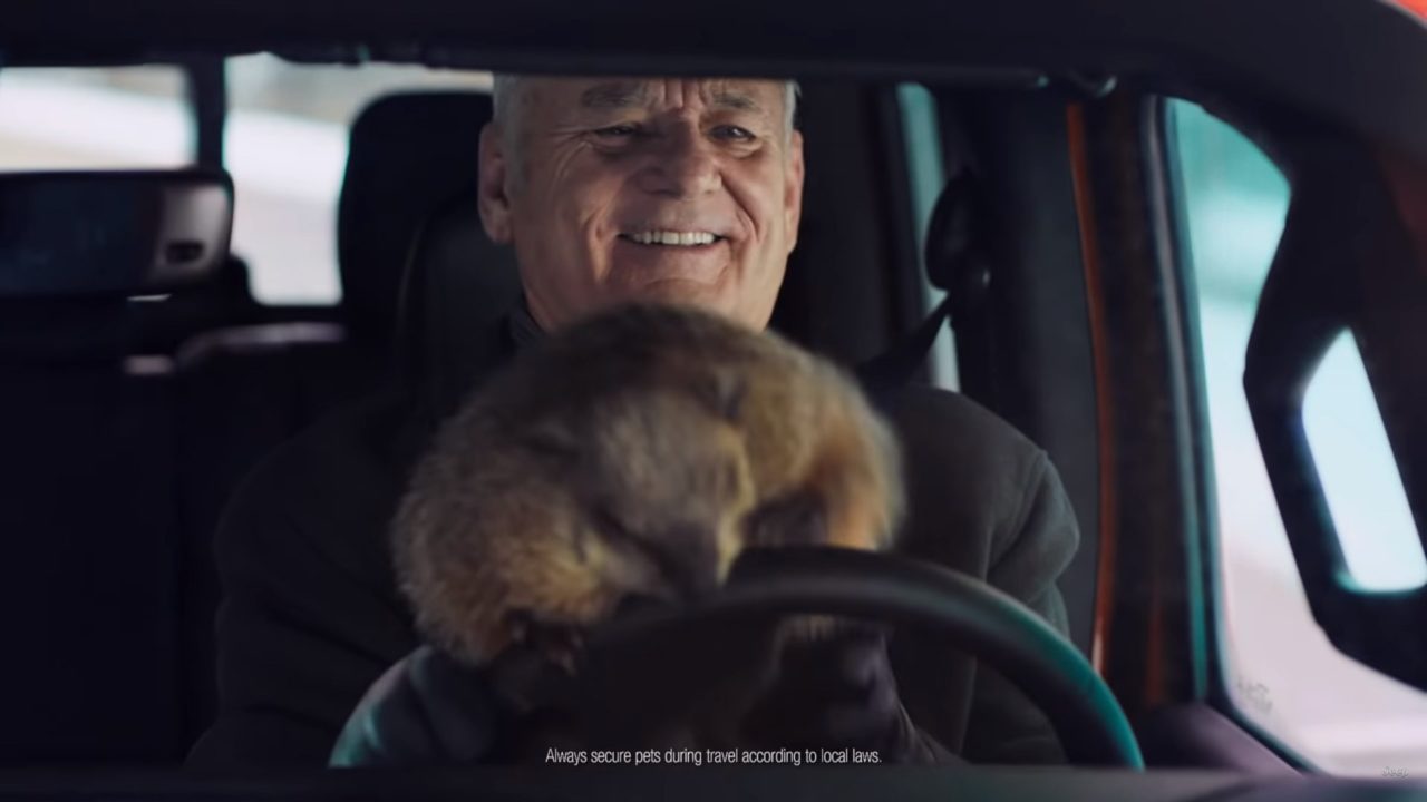 Bill Murray Groundhog Day Jeep Commercial