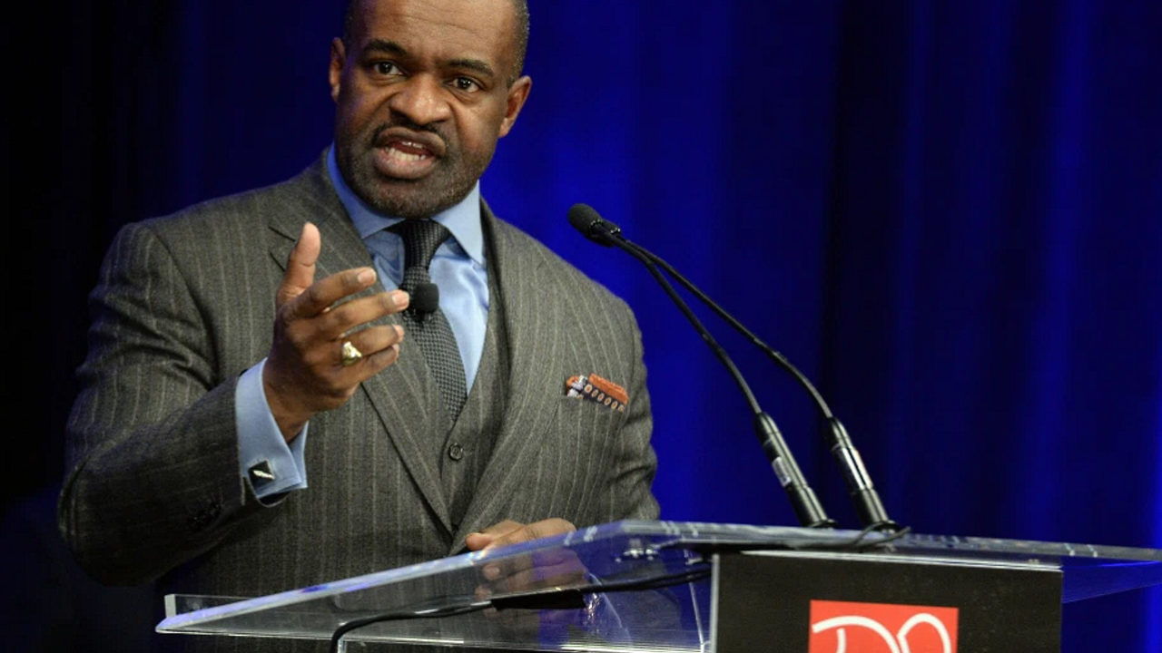 NFLPA President DeMaurice Smith gives a press conference about the 2020 CBA vote (USAToday Sports)