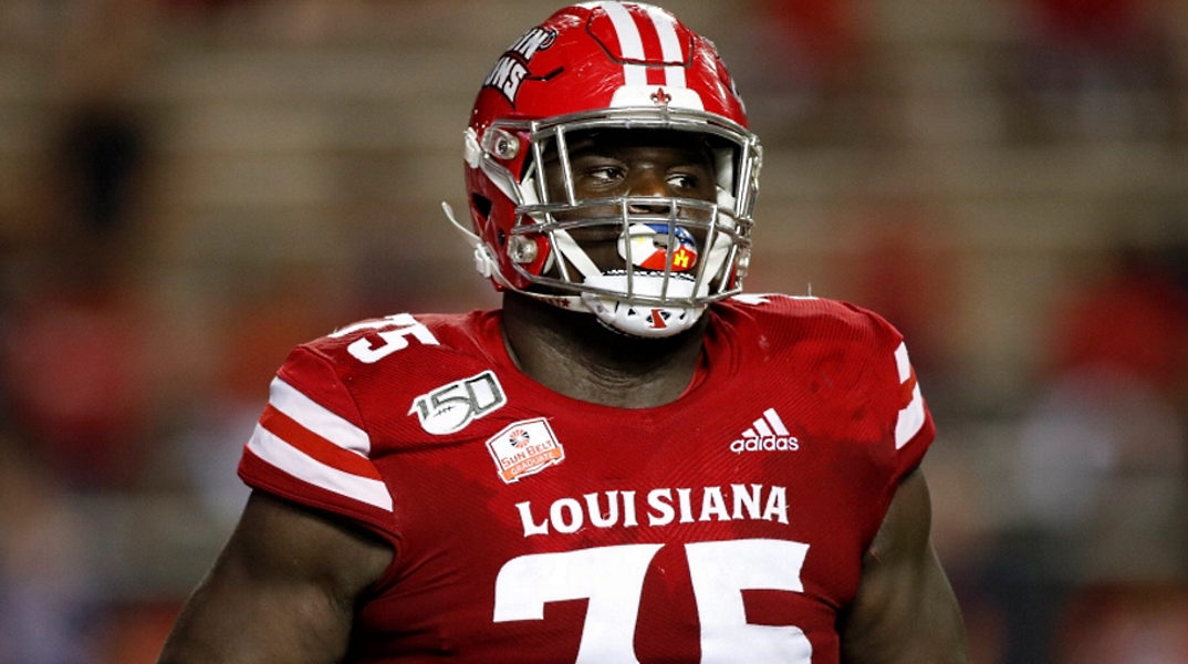 Louisiana offensive lineman Kevin Dotson was drafted by the Pittsburgh Steelers in the 2020 NFL Draft