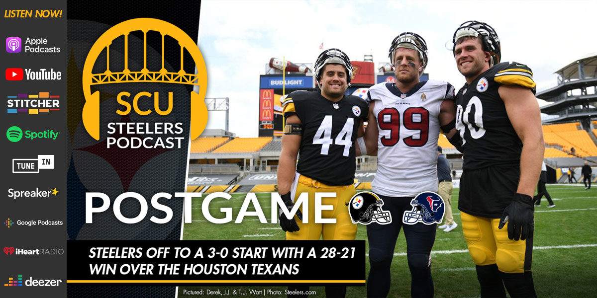 Steelers off to a 3-0 start with a 28-21 win over the Houston Texans