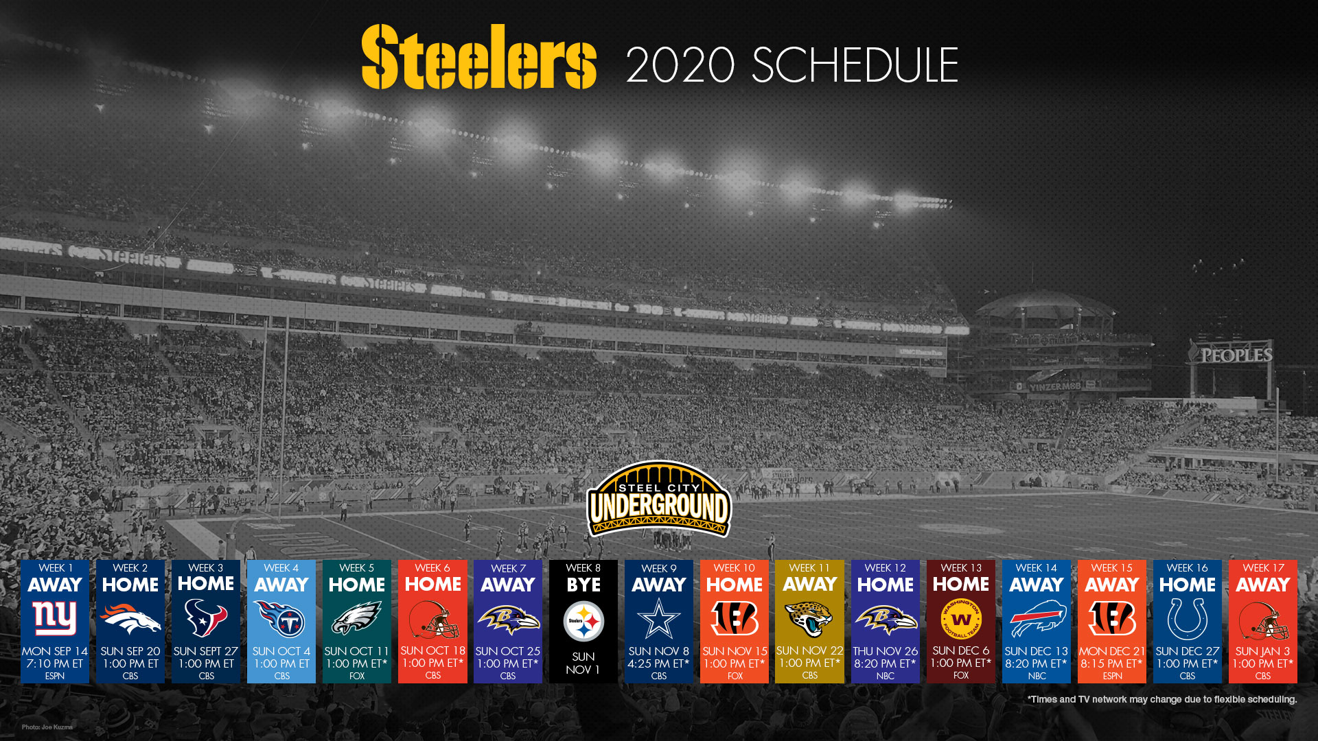 steelers schedule 2021