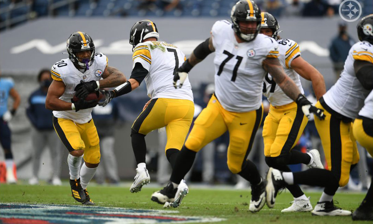 James Conner and Matt Feiler lead the way for the Steelers running game
