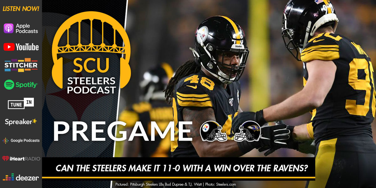 Can the Steelers make it 11-0 with a win over the Ravens on Thanksgiving night?