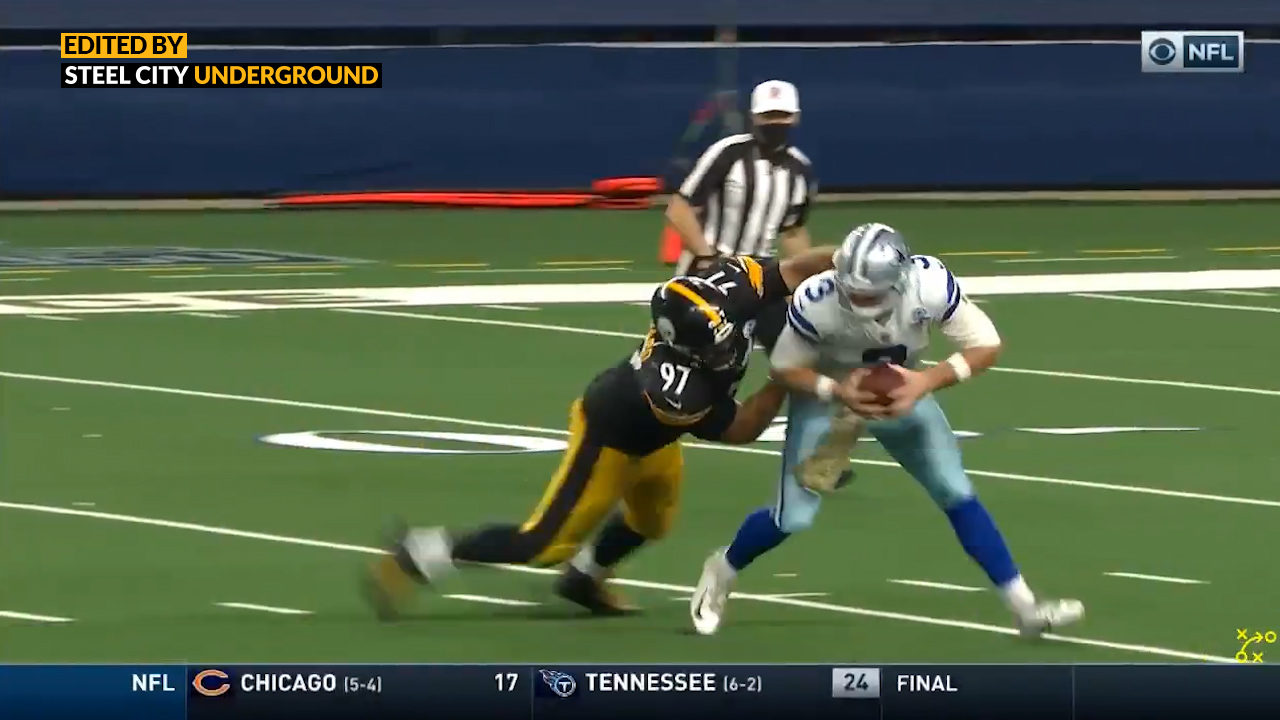 Watch: Cam Heyward unleashes his inner beast with clutch 4th down sack