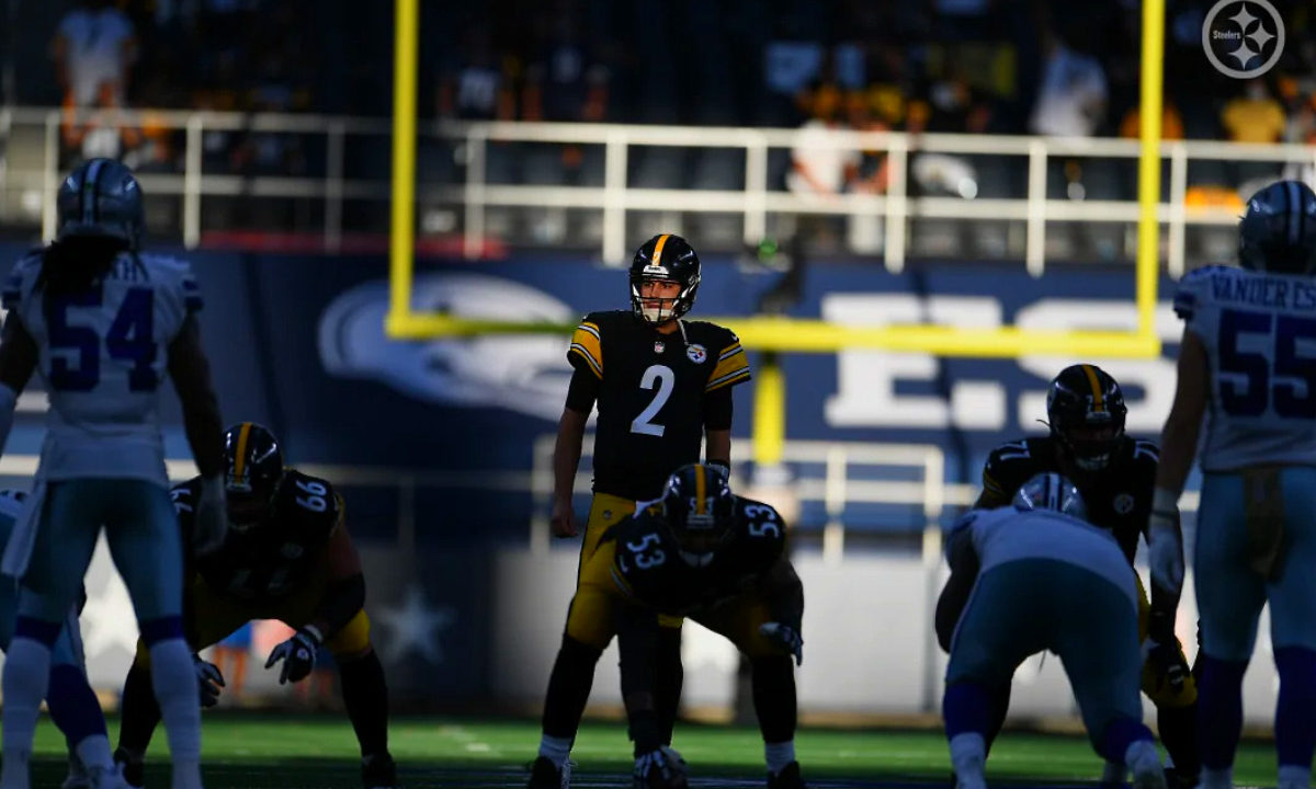 Pittsburgh Steelers quarterback Mason Rudolph, #2