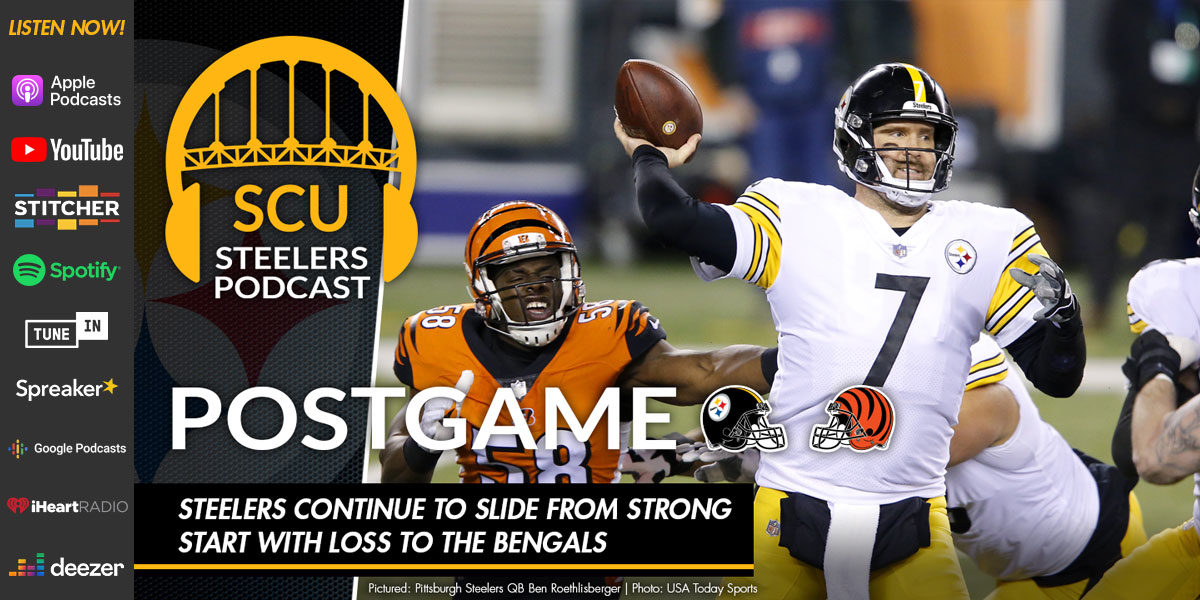 Steelers continue to slide from strong start with loss to the Bengals