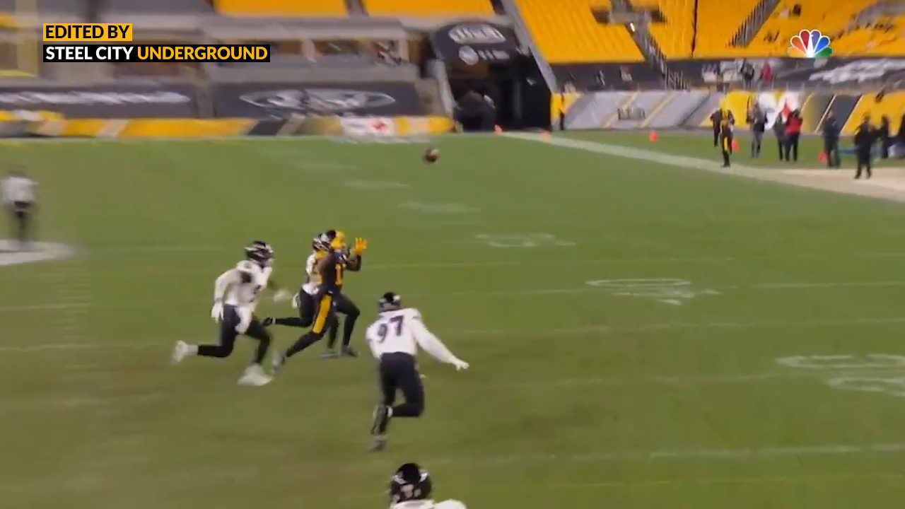 Watch: Ben Roethlisberger floats a dangerous pass to James Washington for clutch conversion