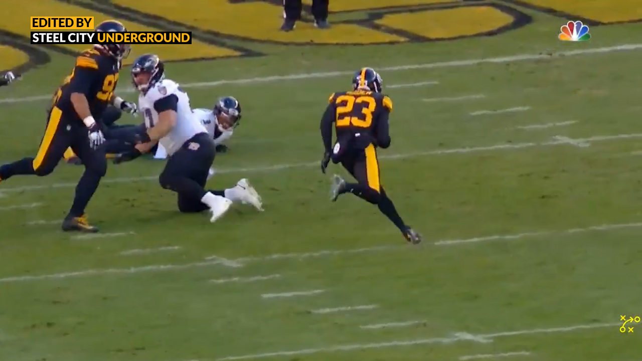 Watch: Joe Haden's first pick-six as a Pittsburgh Steeler