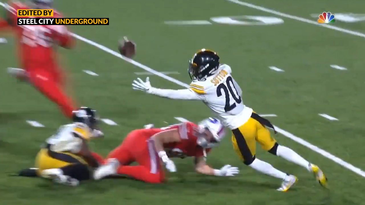 Watch: Mike Hilton jars ball loose for spectacular interception by Cam Sutton