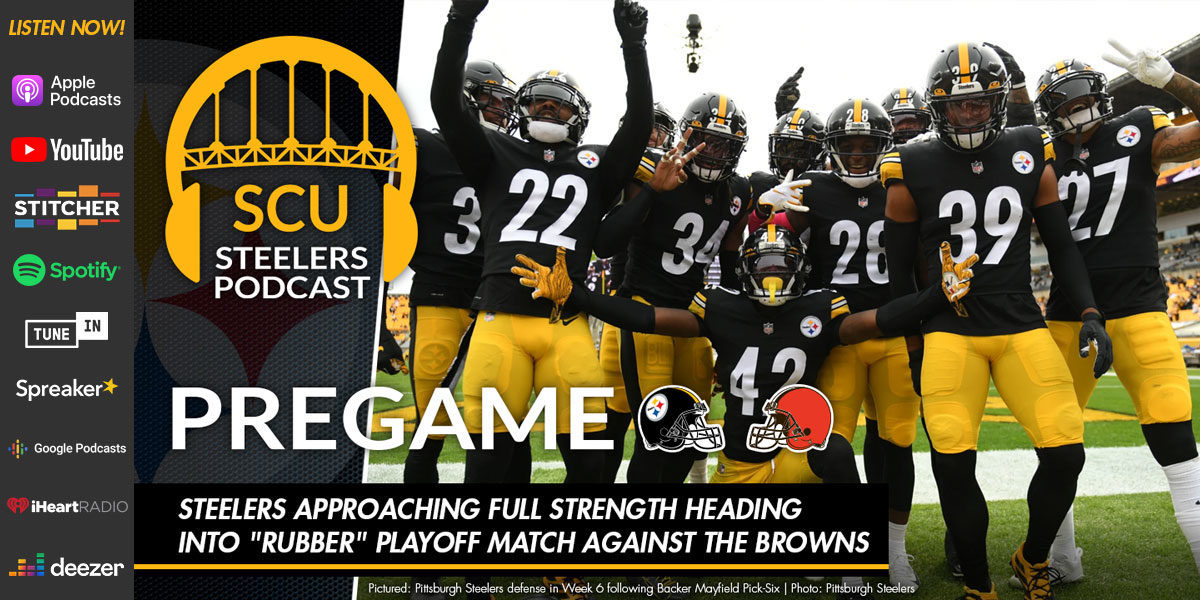 Steelers approaching full strength heading into "rubber" playoff match against the Browns