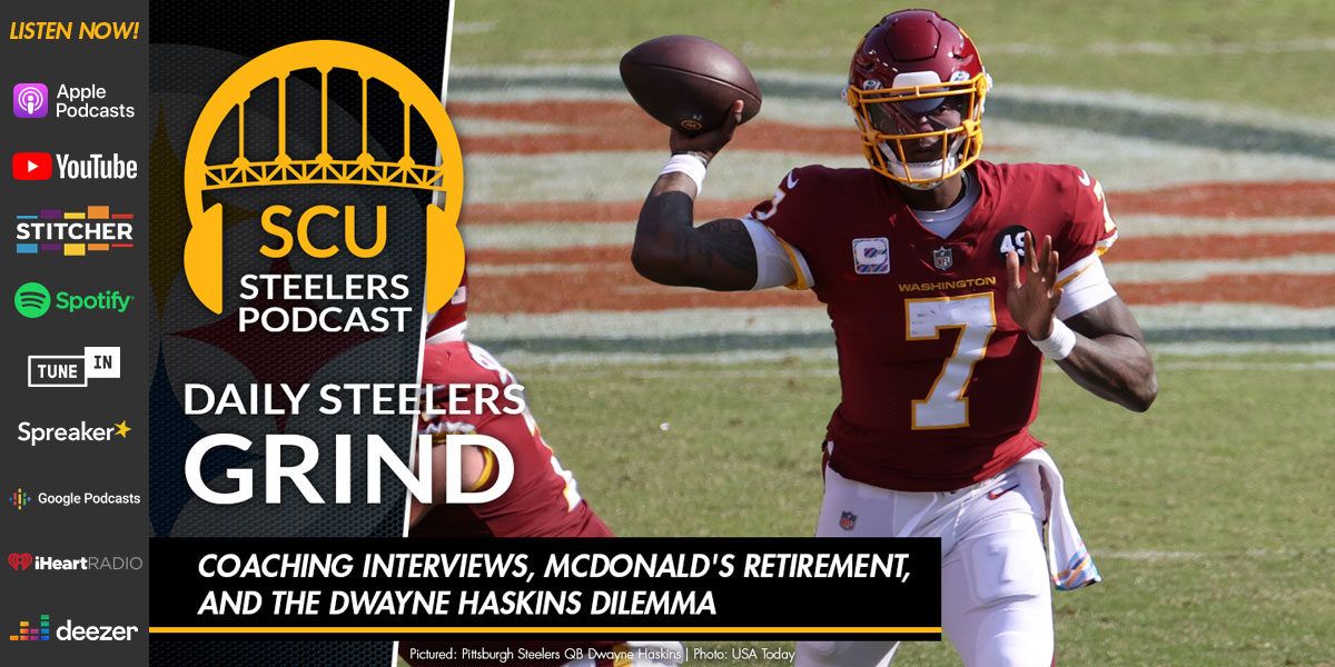 Coaching interviews, McDonald's retirement, and the Dwayne Haskins dilemma