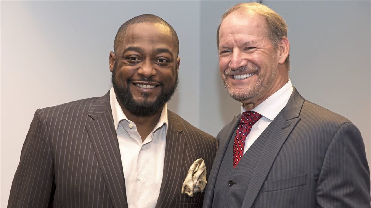 Pittsburgh Steelers Coaches Mike Tomlin and Bill Cowher