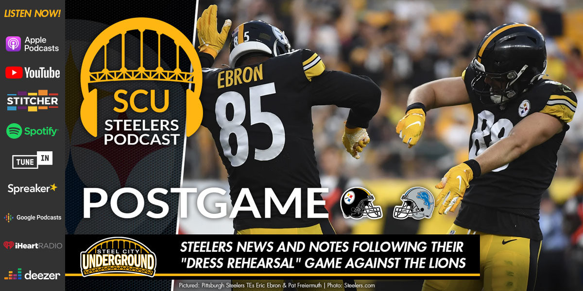Steelers news and notes following their "dress rehearsal" game against the Lions