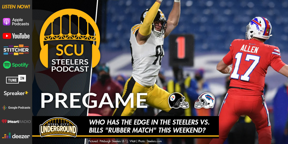 Who has the edge in the Steelers vs. Bills "Rubber Match" this weekend?