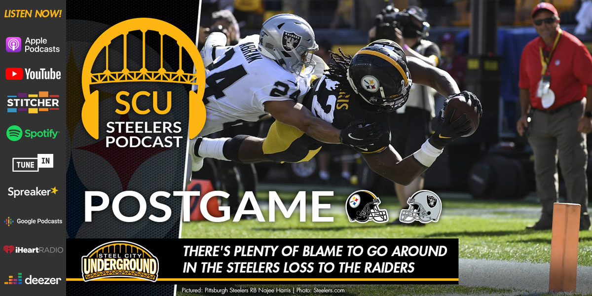 There's plenty of blame to go around in the Steelers loss to the Raiders