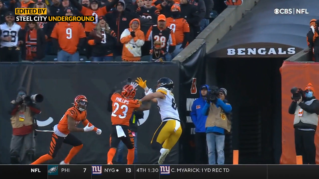 Watch: Freiermuth TD grab in double coverage the lone highlight in Bengals loss