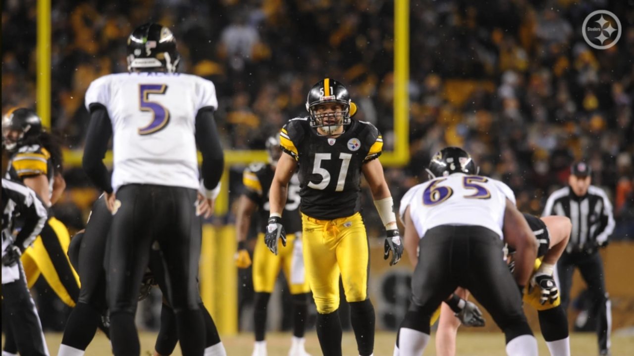 James Farrior (51) of Pittsburgh Steelers